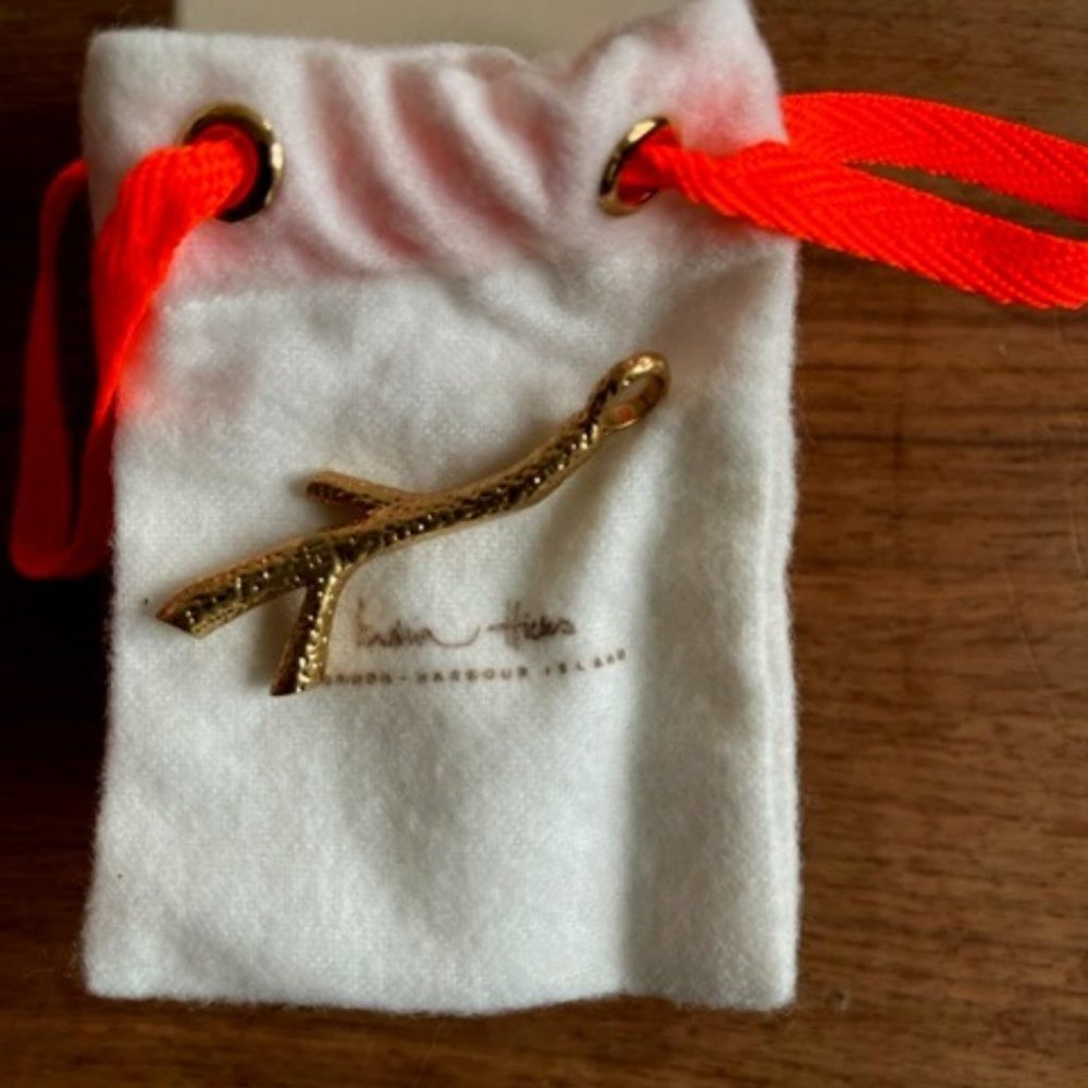 New in Box India Hicks Golden Branch Charm